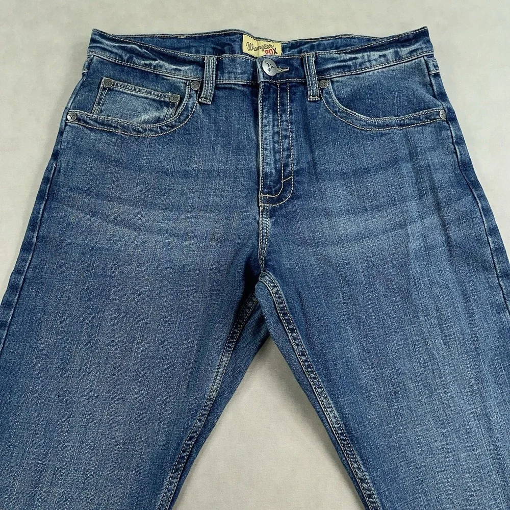 Wrangler 20X Style 44 Mens Slim Straight Leg Jeans Medium Wash 34x32 Western